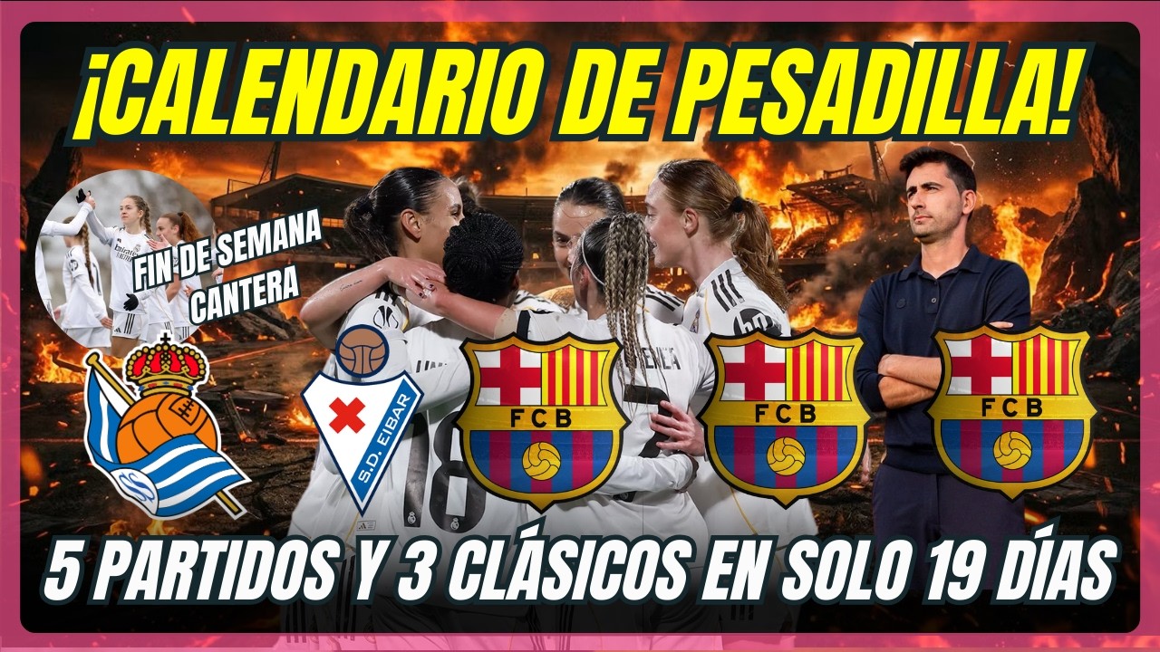 ¿SOBREVIVIRÁ EL REAL MADRID? EL BRUTAL CALENDARIO QUE LES ESPERA. LA CANTERA BRILLA UNA VEZ MÁS.