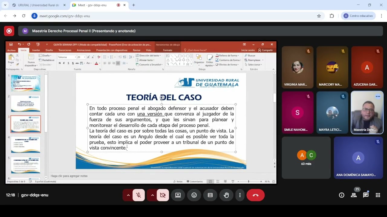 Derecho Procesal Penal II, Semana 5