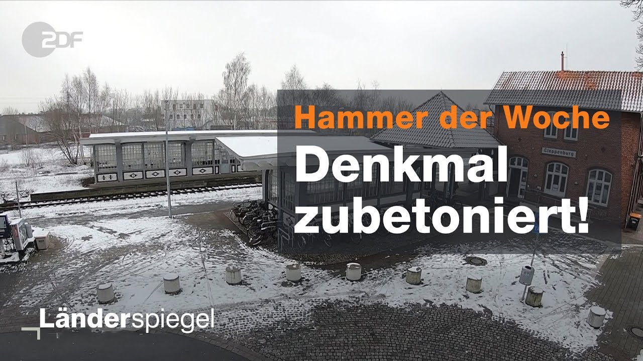 Bahnunterführung in Cloppenburg zubetoniert - Hammer der Woche vom 02.02.2019 | ZDF