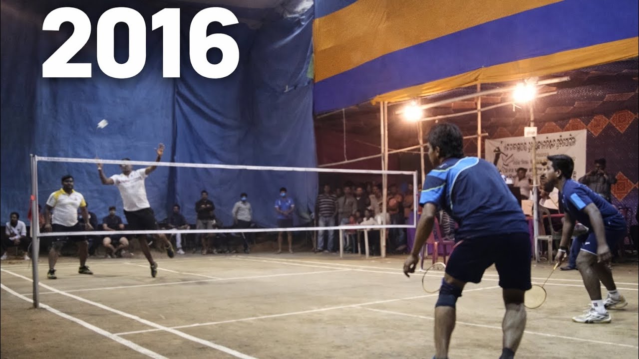 Professional player playing Outdoor Badminton tournament Doubles – 2016