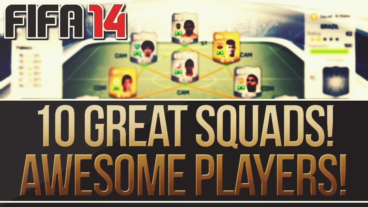 FIFA 14 ULTIMATE TEAM - MY SQUADS! AWESOME PLAYERS!