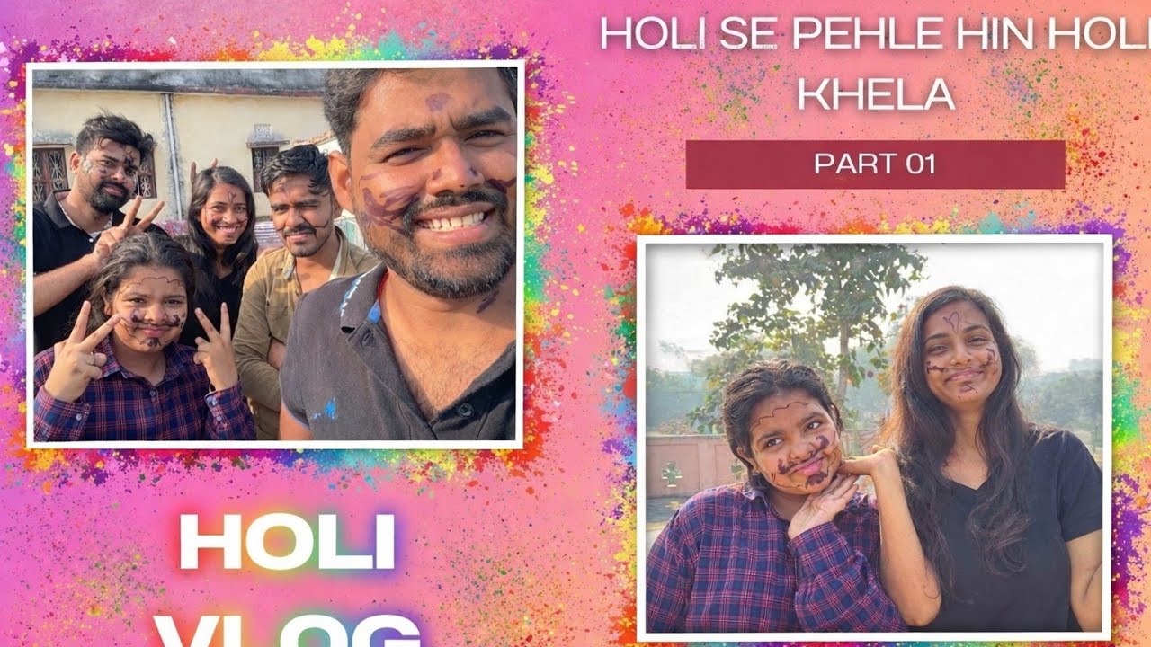 Holi Special Vlog.....🎉🎉🎉🥂🥂🫟❤️😇🧿 @Anjali__Rajput__25 #holispecial  #longvlog #trending #trendingvlog