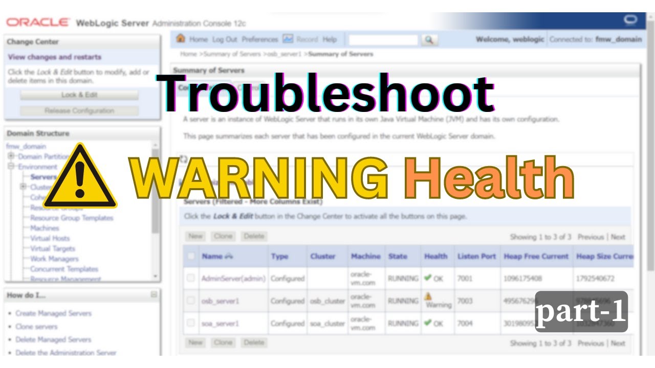 Weblogic Server in Warning Part 1 | Replicate Stuck Thread | #weblogic #server #warning