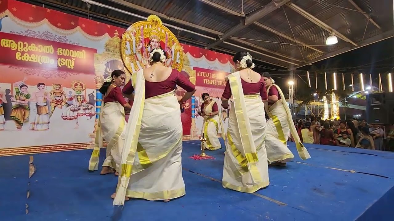 Thiruvathira @ Attukal Temple | Sreeja and Team | Mahadeva Manohara Song - 23-Feb-2024