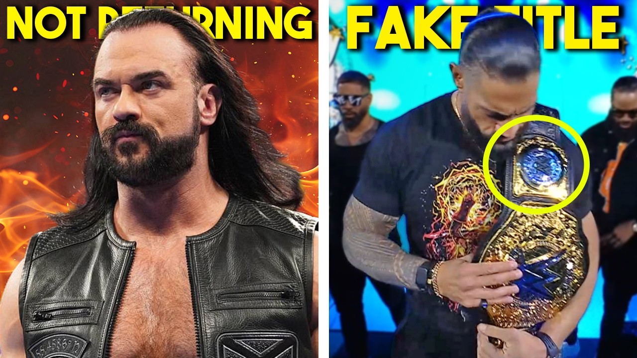 ДРЮ МАКИНТАЙР НЕ ВЕРНЁТСЯ В WWE?...У РОМАНА РЕЙНСА БЫЛ ФЕЙКОВЫЙ ТИТУЛ...РИА УБРАЛИ...Новости рест...