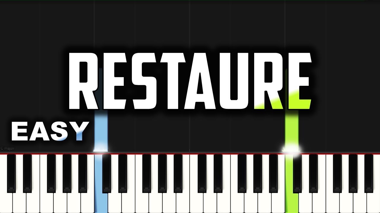 Deborah Lukalu - Restauré | EASY PIANO TUTORIAL BY Extreme Midi