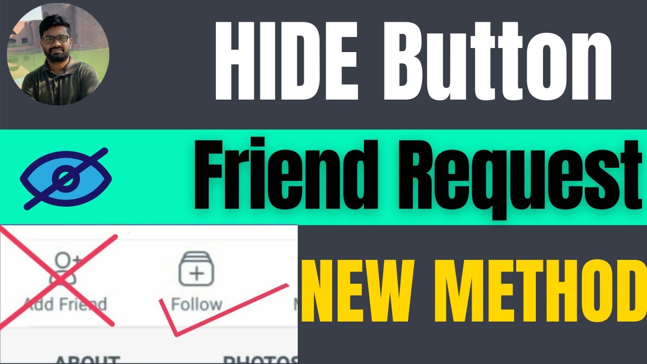 How to hide friend request button on facebook 2025