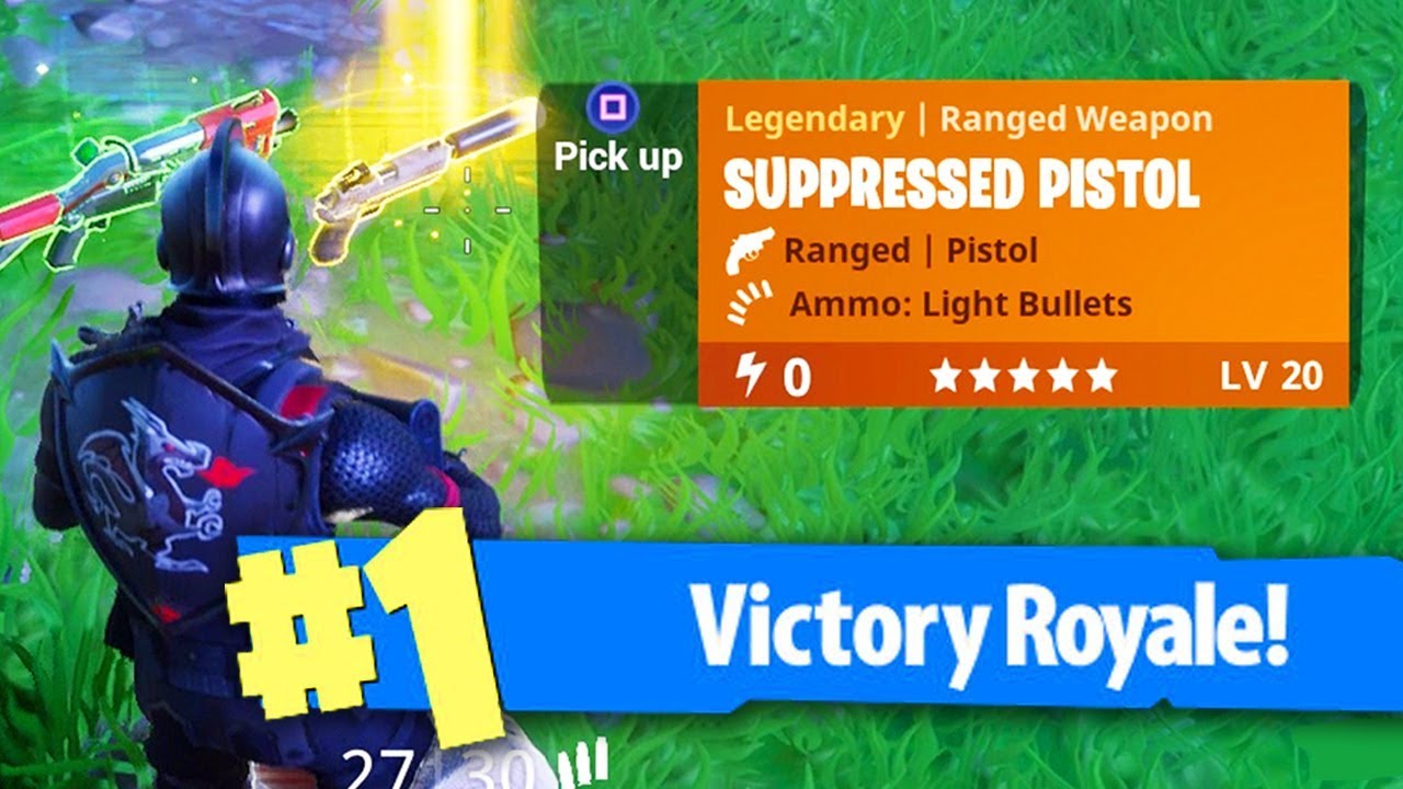 NEW LEGENDARY SILENCED PISTOL in Fortnite: Battle Royale! (It's AMAZING)