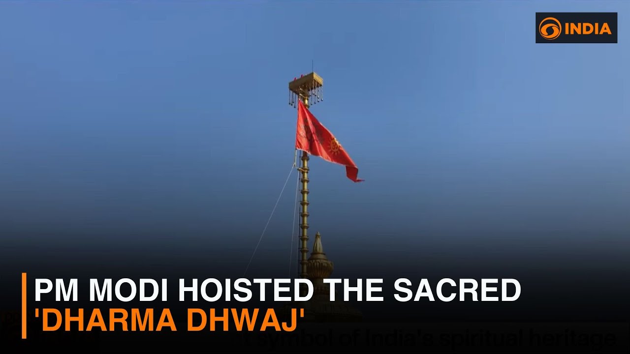 PM Modi hoisted the sacred 'Dharma Dhwaj'