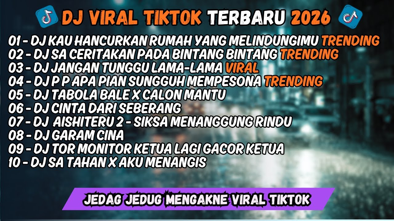 Dj Tiktok Terbaru 2026 🎵 Dj Kau Hancurkan Rumah Yang Melindungimu x Dj Jauh Ko Pergi