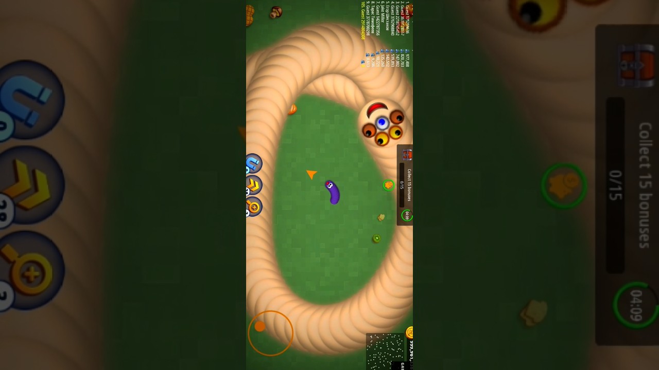 🐍WormsZone.io ❤️001 Slither Snake Top 01 /Best World Record Snake Epic cacing Wormszoneio #wormszone