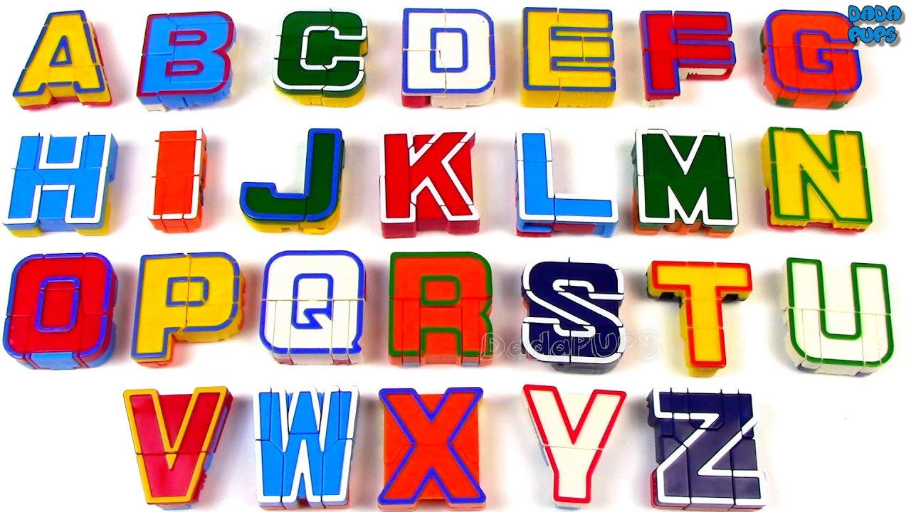 Alphabots For Kids|ABCD Super Alphabet Robot Construction Transformers|Alphabet with Transformers