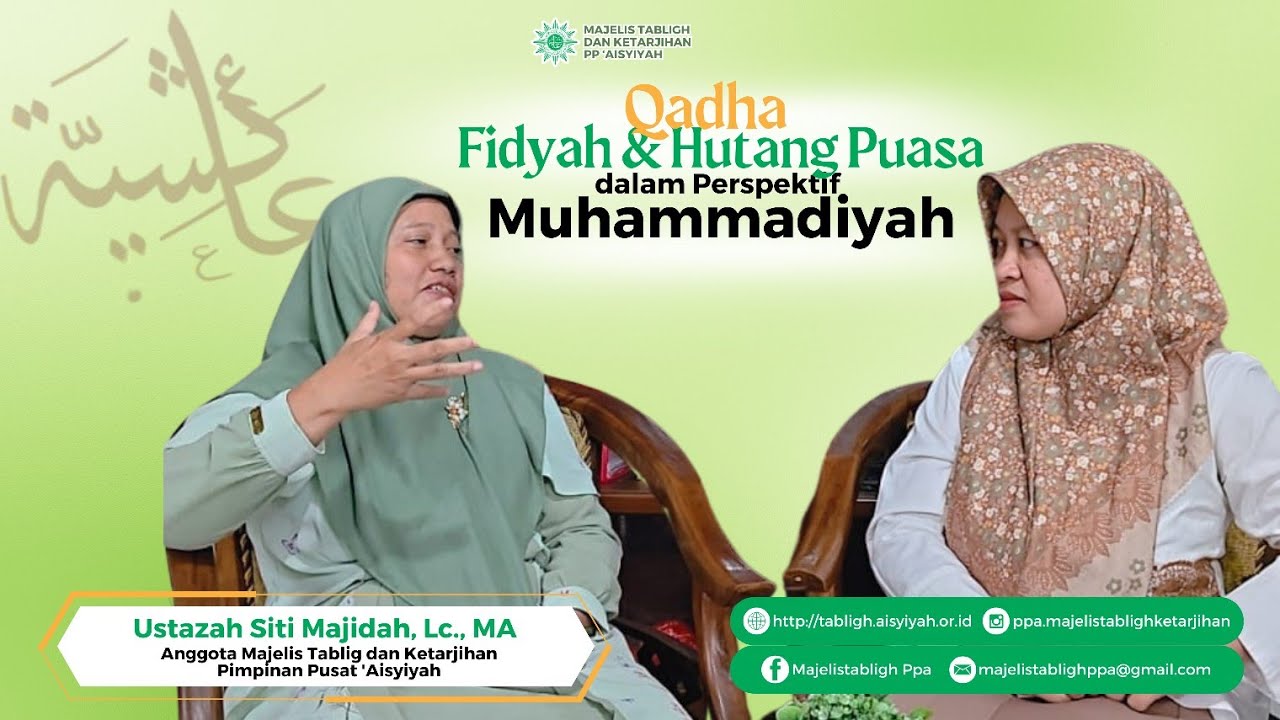 Qadha, Fidyah, dan Hutang Puasa dalam Manhaj Tarjih Muhammadiyah