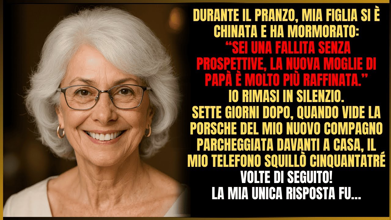 A pranzo mia figlia sussurrò: “Sei senza valore, la nuova moglie di papà è migliore.”