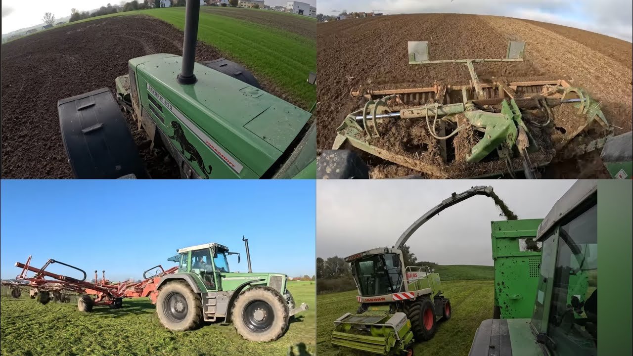 Farmvlog#26 Teil 1 Scheibeneggen, mähen, schwadern, häckseln