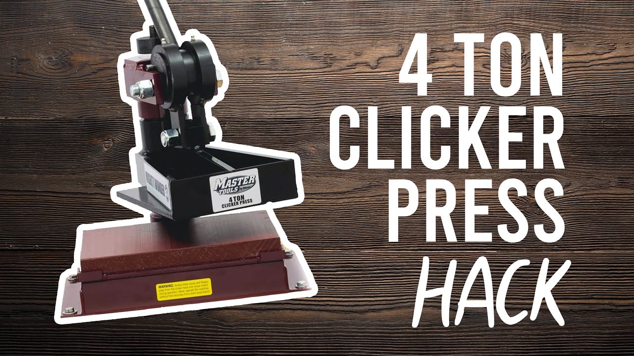 CUT LARGER DIES with your 4 Ton Clicker Press