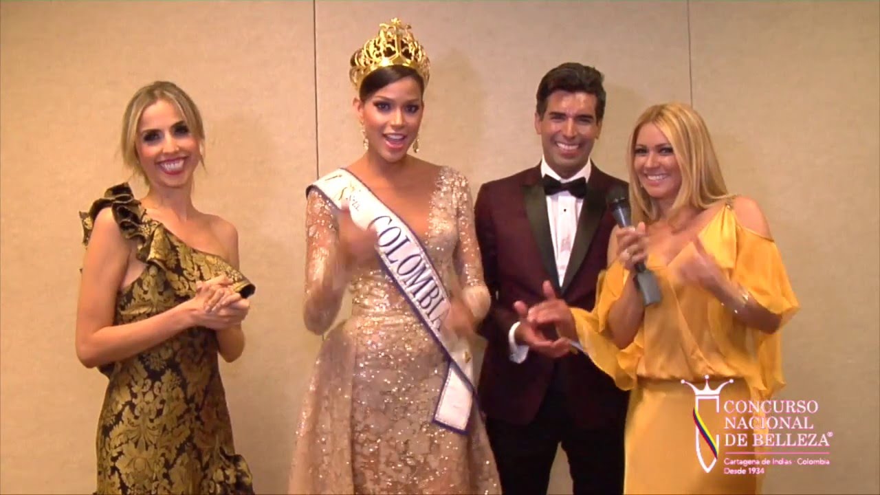 Señorita Colombia Andrea Tovar Entrevistas Miami Gala de la Belleza 2016