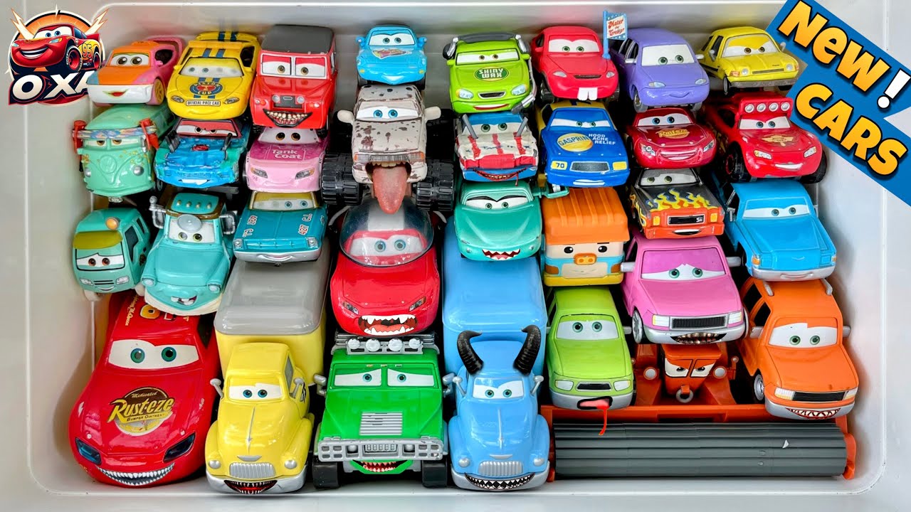 Lot of Disney Pixar Cars Unboxing Review | Lightning Mcqueen Bubble RC Cars | Sliding Cars ASMR