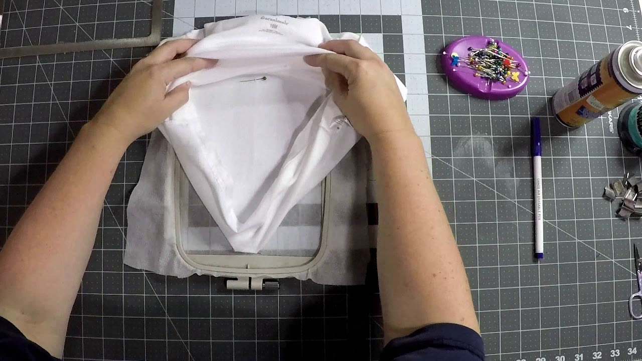 How to Float Hoop an Embroidery Shirt