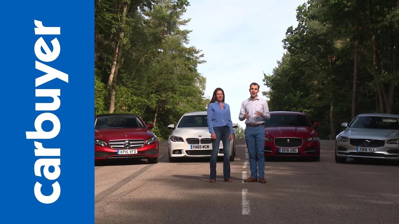 Mercedes E-Class v BMW 5 Series v Jaguar XF v Volvo S90 - Carbuyer