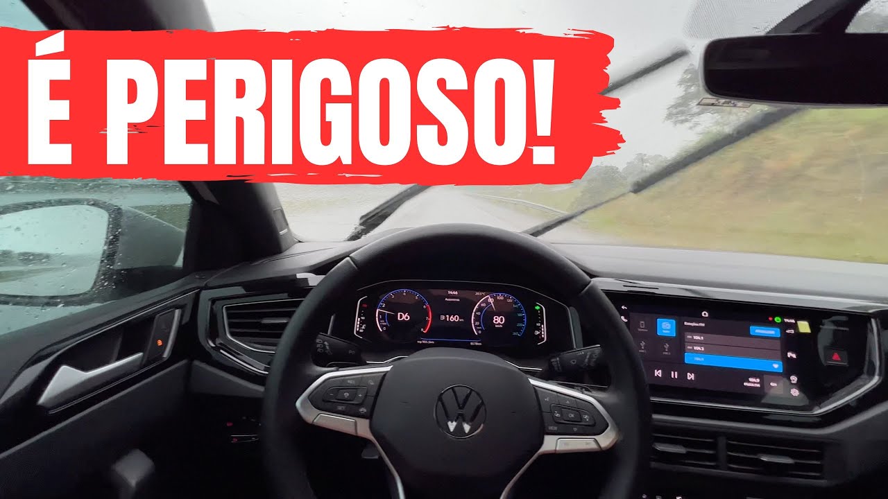 DIRIGINDO NA CHUVA O VOLKSWAGEN NIVUS HIGHLINE 2023! POSSUI SEGURAN&Ccedil;A?