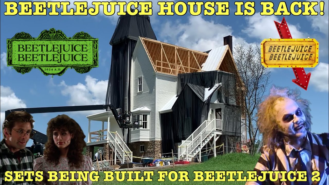 The BEETLEJUICE House is Back!!! The Beetlejuice 2 Filming Locations & Movie Sets!!!