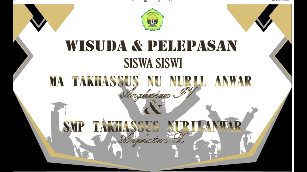 WISUDA DAN PELEPASAN SISWA SISWI MA TAKHASSUS NU NURIL ANWAR TAHUN 2024