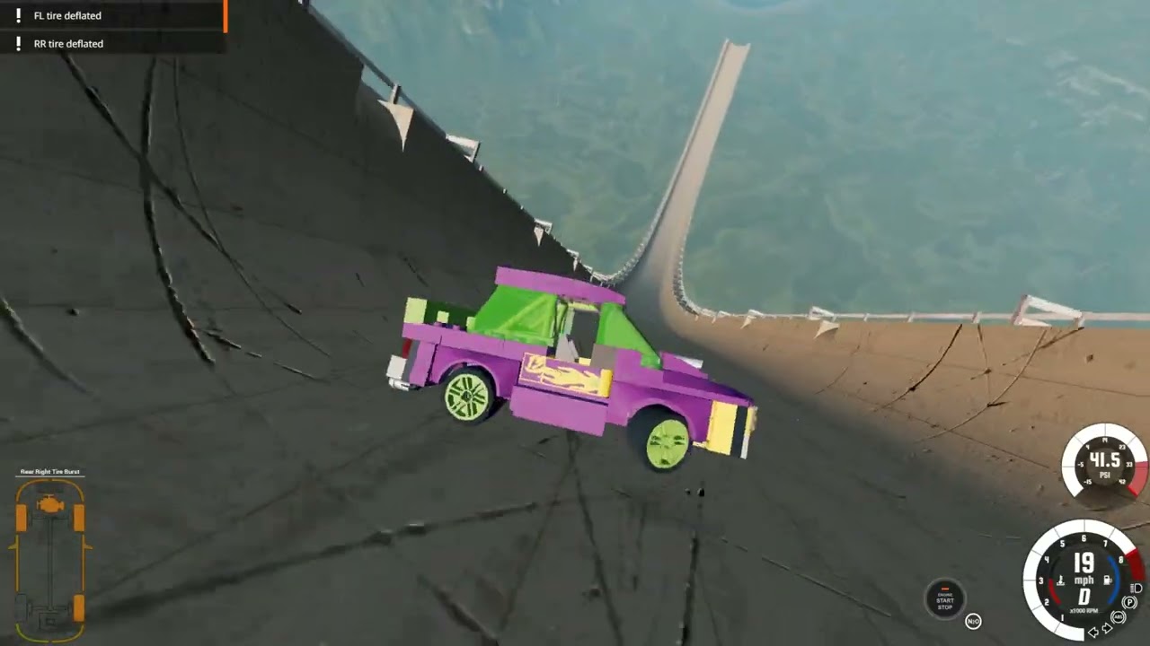 Amazing LEGO Cars VS GTA V MEGA RAMP #4  #beamngdrive