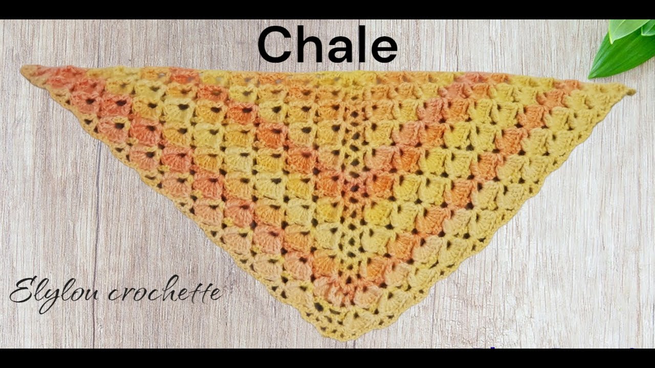 Comment faire un chale relief réversible facile au crochet ! #elyloucrochette