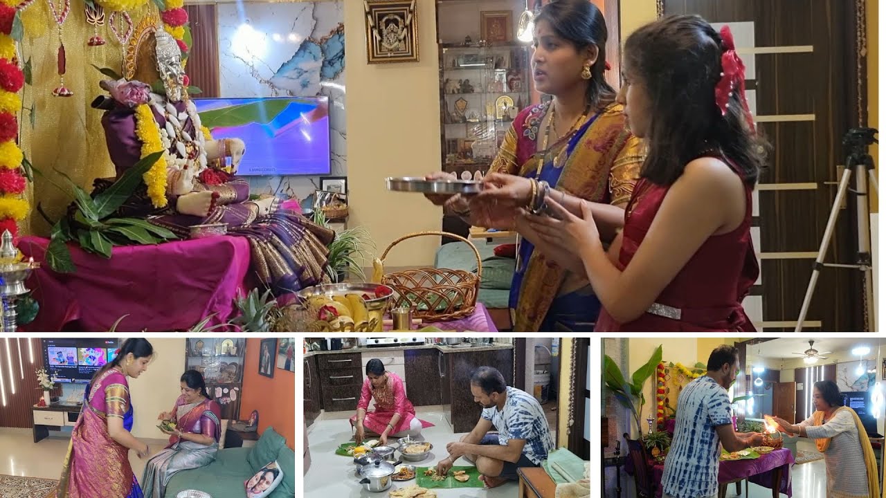 ನಮ್ಮ ಮನೆ ವರಮಹಾಲಕ್ಷ್ಮಿ ಹಬ್ಬ - ಸಂಜೆ ಪೂಜೆ - ಹಬ್ಬದ ಊಟ l ಯಾರೆಲ್ಲ ಬಂದಿದ್ರು - ವಿಸರ್ಜನೆ l viewers pics