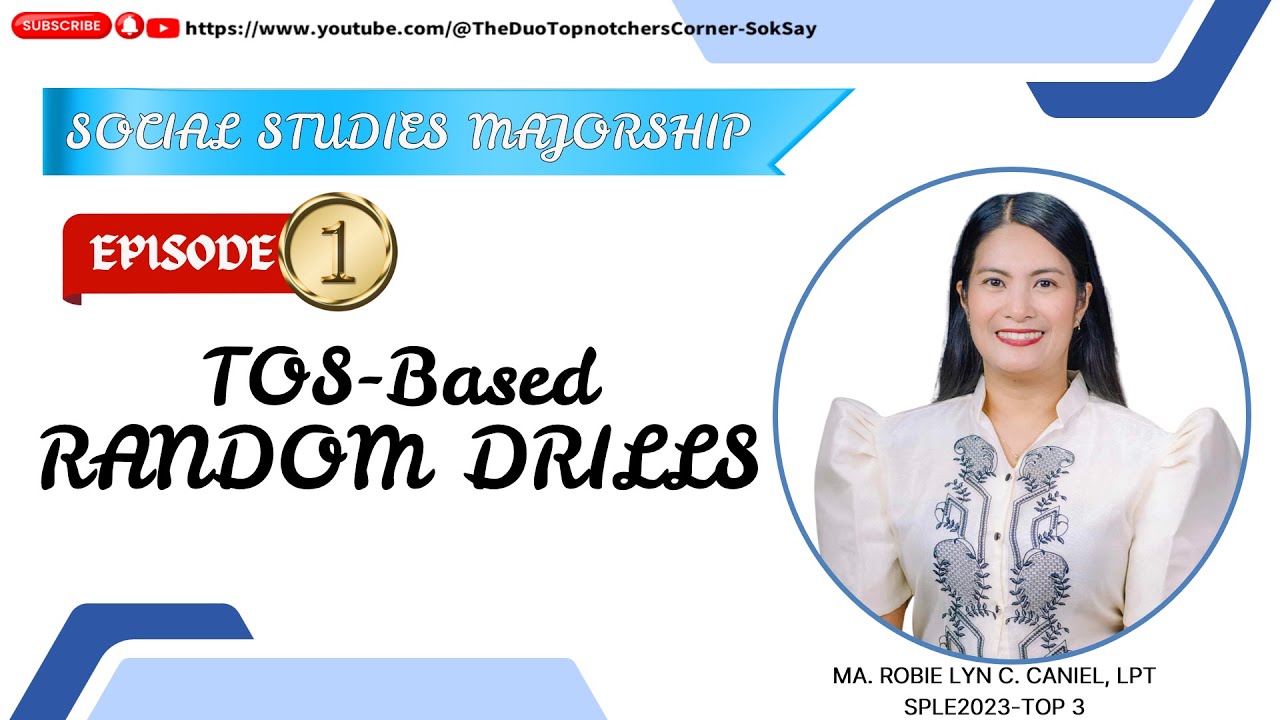 SOCIAL STUDIES MAJORSHIP FREE LET REVIEW & DRILLS