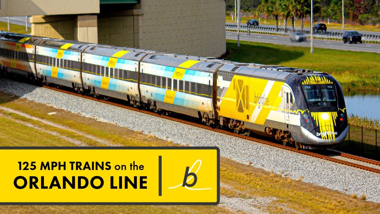 125 MPH Brightline Trains on the Orlando Line | Dec 2024