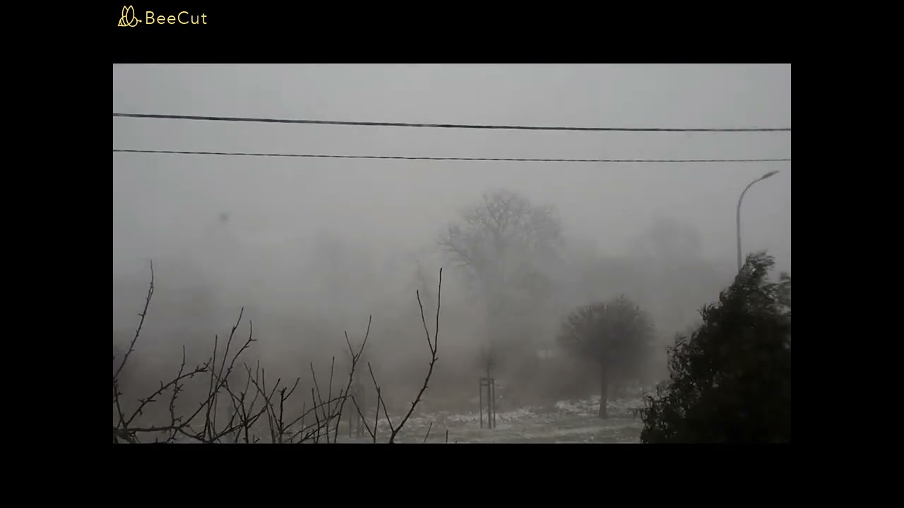 Zimowa burza nad Kaliszem