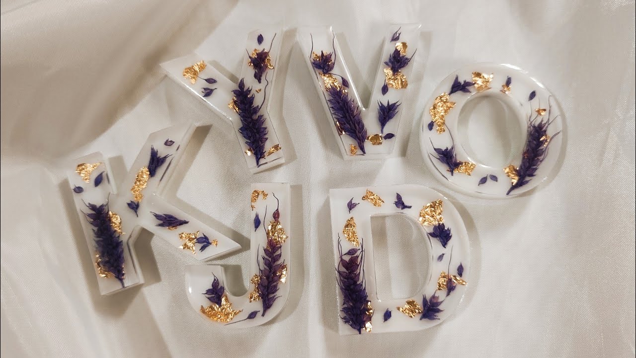 Purple Resin Letter | resin alphabet keychains | resin letter keychains | Resin letter for beginners