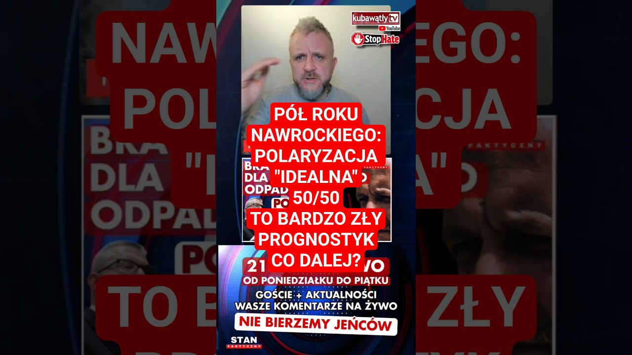 SONDAŻ: Nawrocki dzieli Polskę 50/50. Kto na tym zarabia? Putin... ALE NIE TYLKO‼️