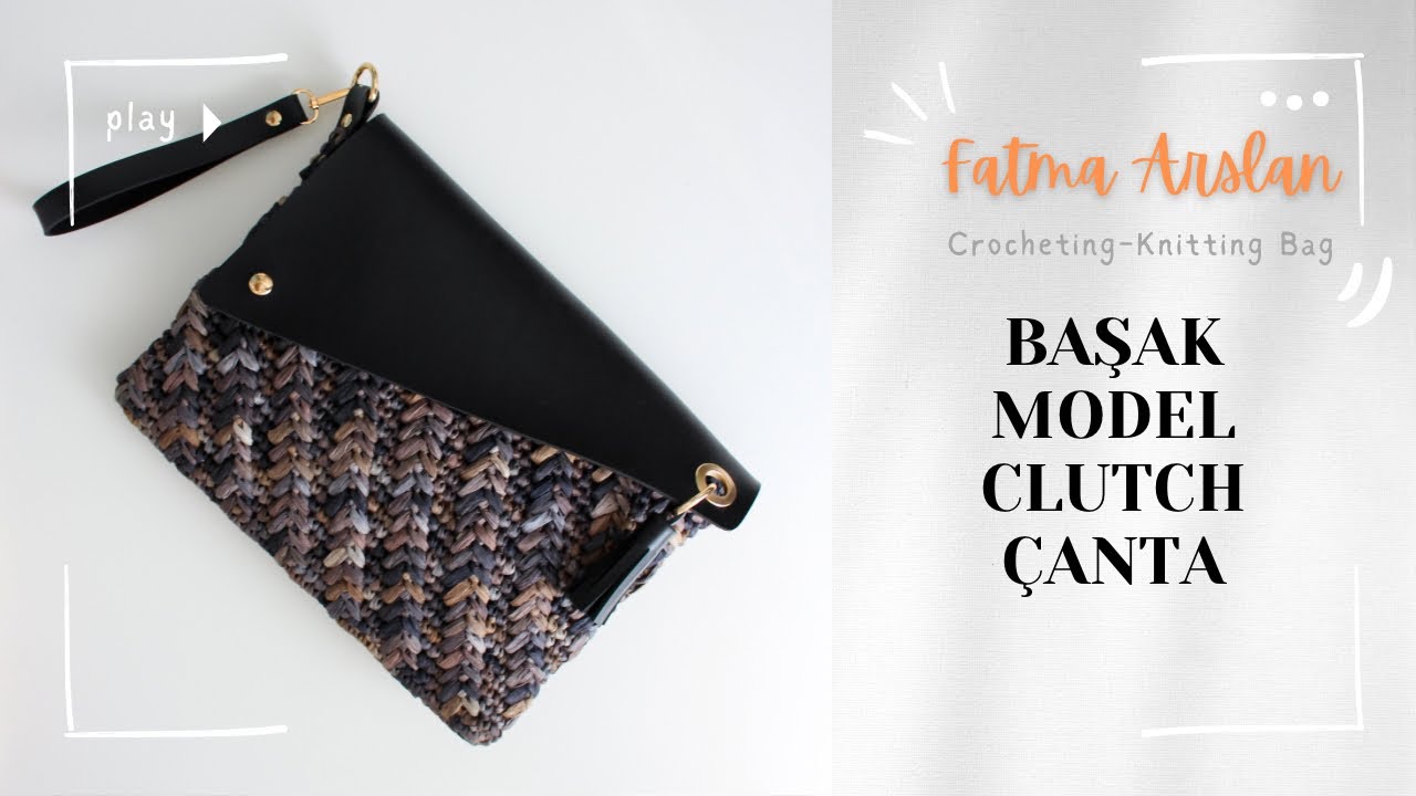 Başak Model Clutch Örgü Çanta-En tarz portföy çanta burdaa💃🏼
