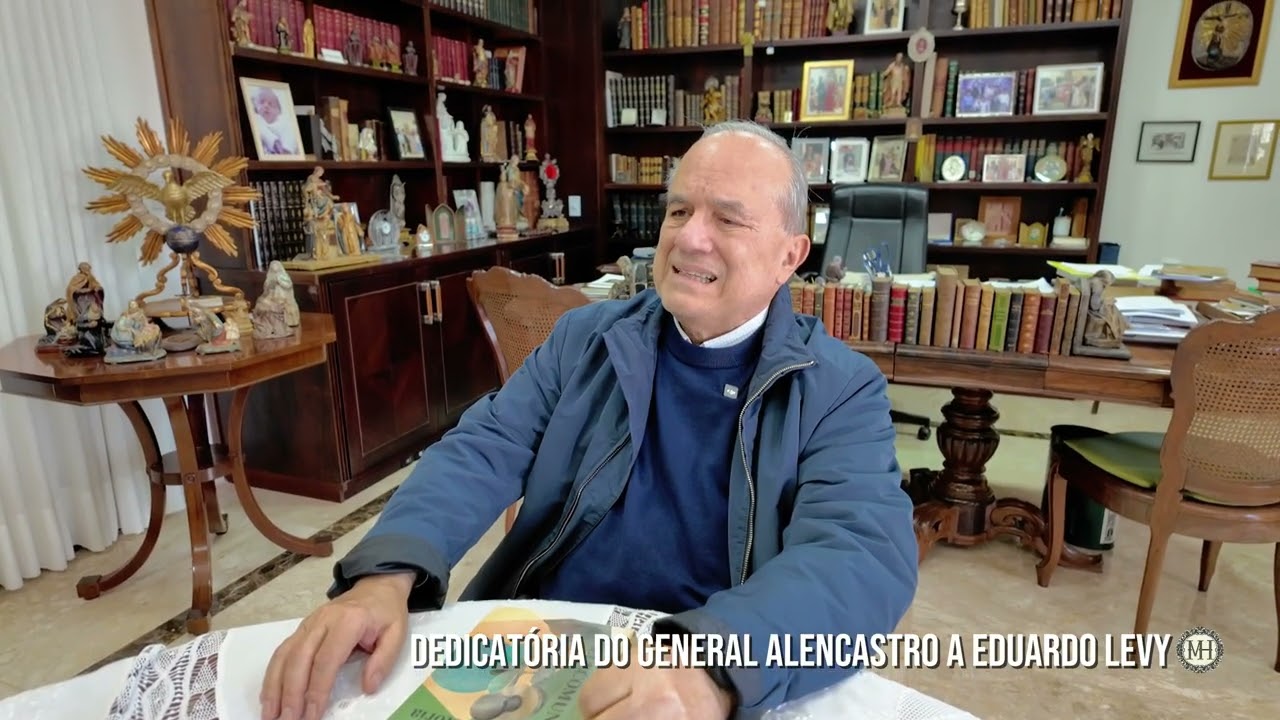 Livros - Dedicatória do General Alencastro a Eduardo Levy
