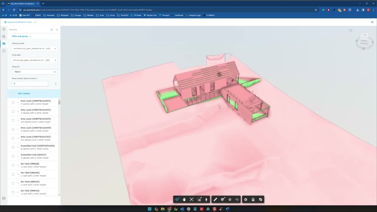 Обзор координации моделей (обнаружение коллизий) — серия модульных обзоров — Autodesk Constructio...