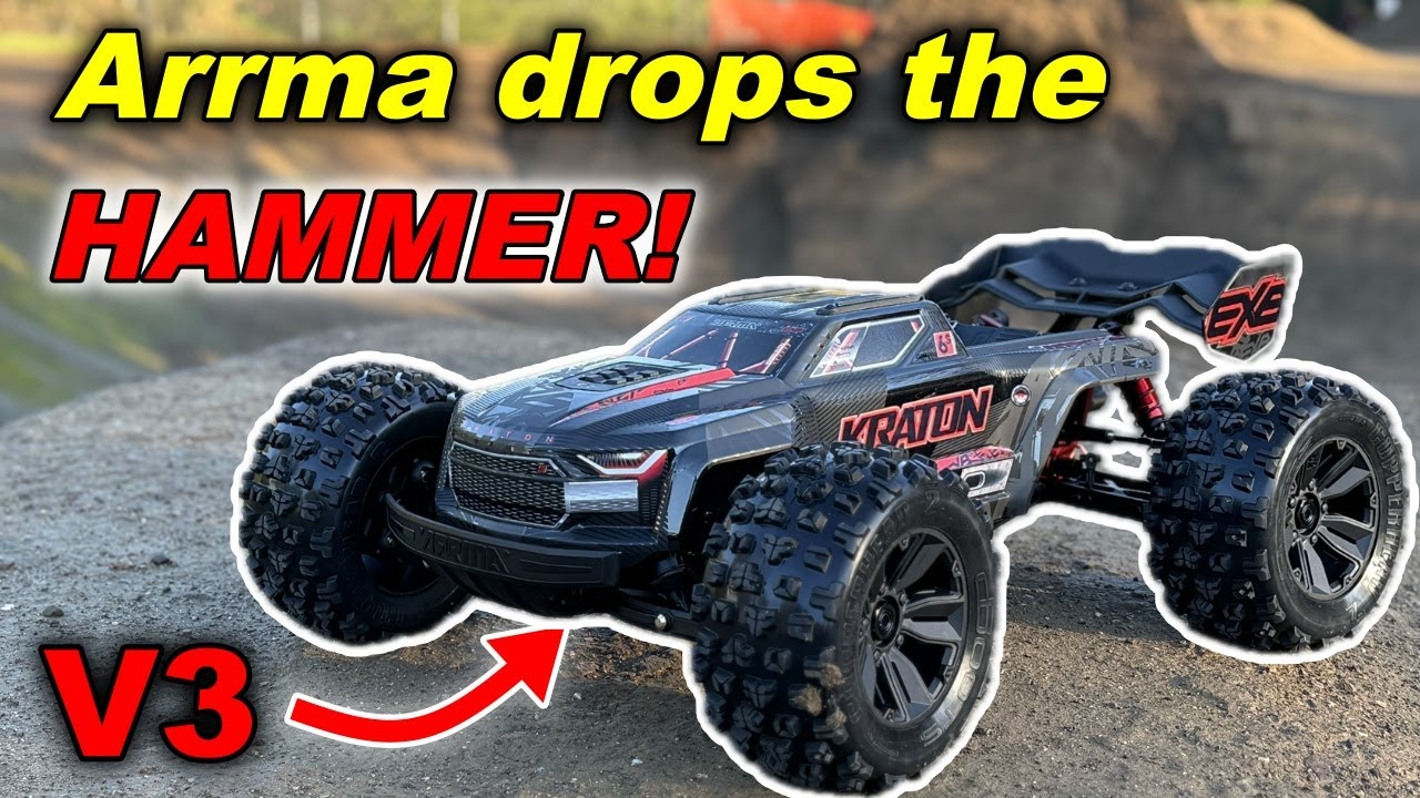 Arrma Kraton 6S EXB V3 First Run - Kraton 6S V6 RTR EXB - Best 1/8 RC monster truck basher truggy