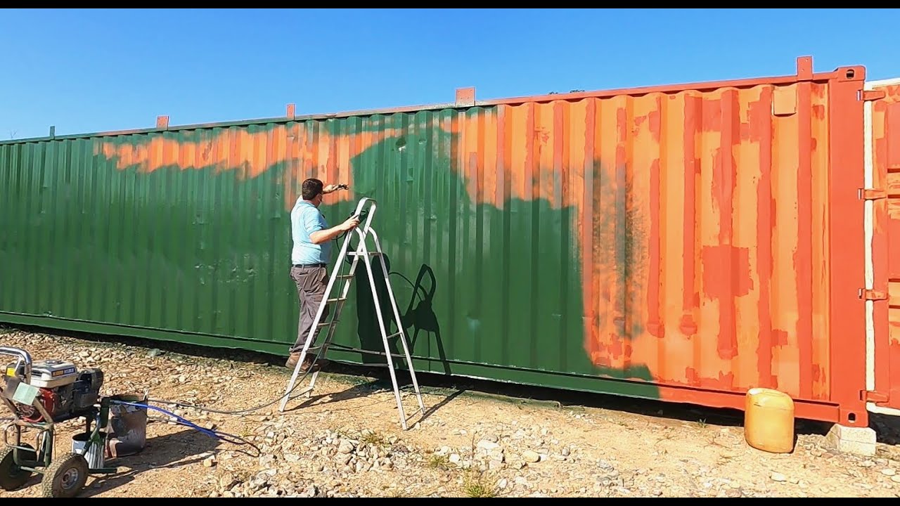Prep and Paint my 40ft shipping container