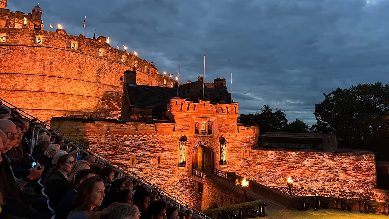 The Highland Pipers & Drummers March on at Royal Edinburgh Military Tattoo 2025 — Making an entrance