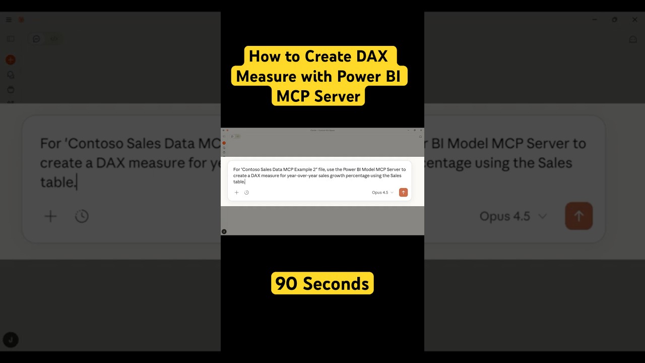How to Create DAX Measures with Power BI MCP Server in 90 Seconds