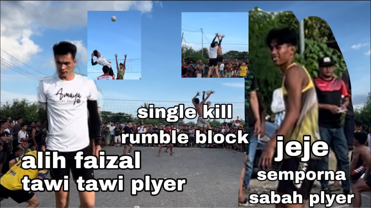 SINGLE KILL RUMBLE BLOCK  ALIH FAIZAL GAMPONG🇵🇭 VS JEJE 🇲🇾 COURT KG BATU SEMPORNA
