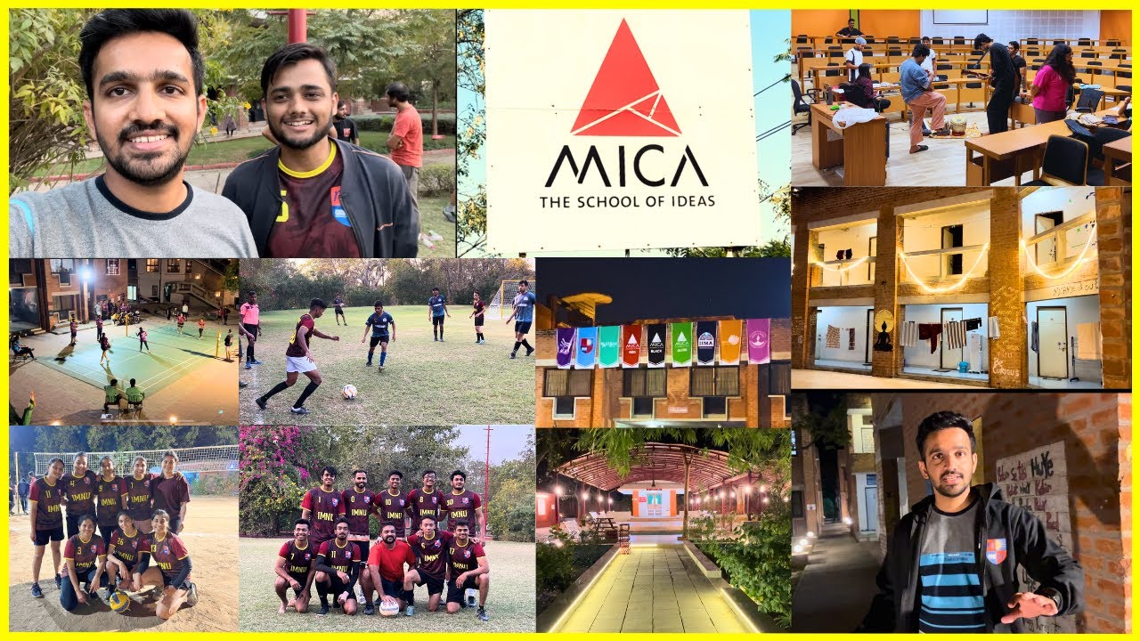 Day at MICA Ahmedabad Sports Event  | MICA Campus tour | Life of an MBA student of Nirma University