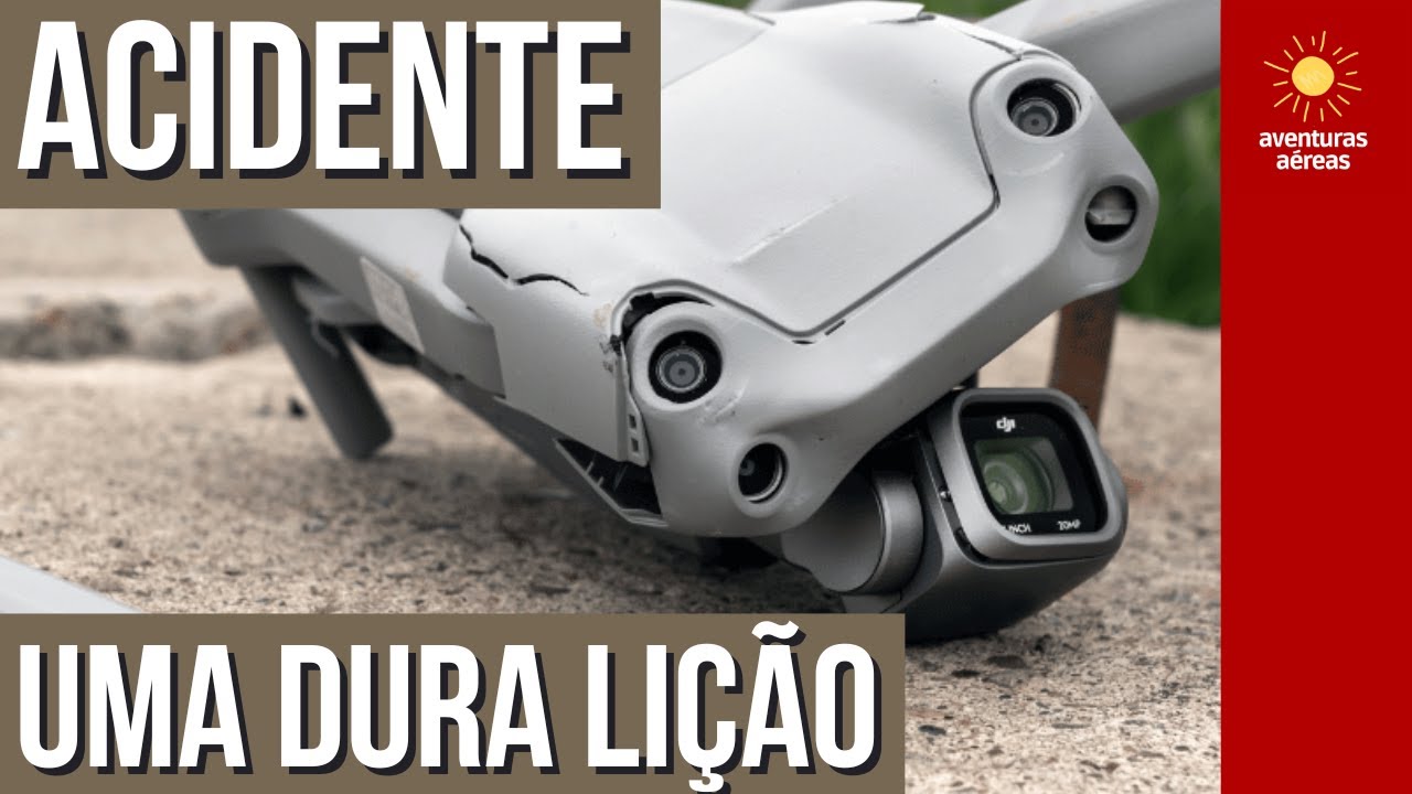 Acidente com drone DJI Mini em voo Long Range