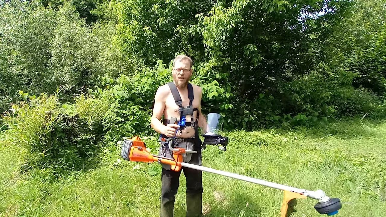Husqvarna 545FR brushcutter, розпаковка і зразу в роботу.