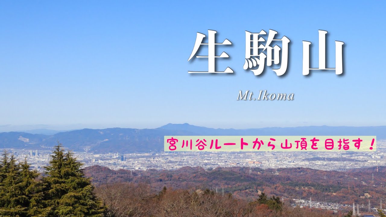 【生駒山 宮川谷ルート】落ち葉と格闘しながら山頂を目指す！【ソロ登山】