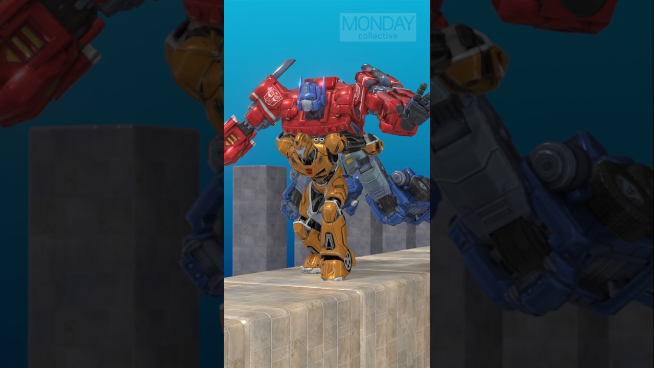 Bumblebee with Optimus prime