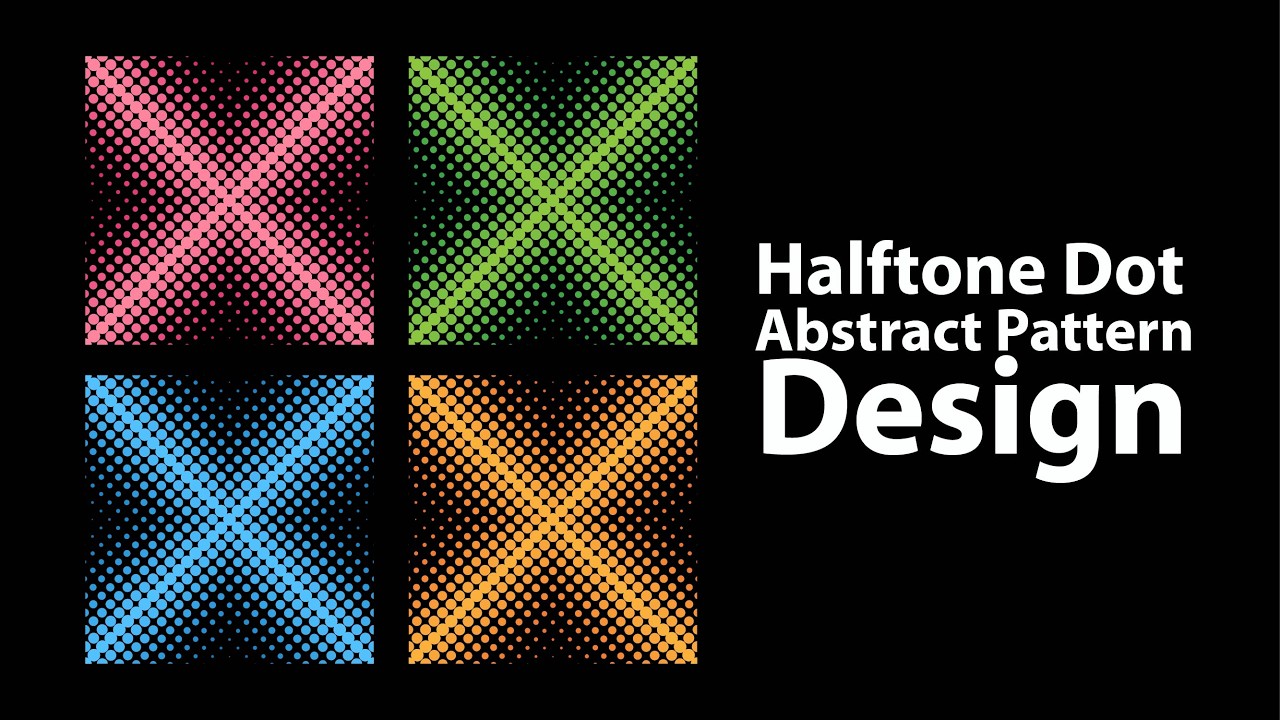 Halftone Dot Abstract Pattern Design.