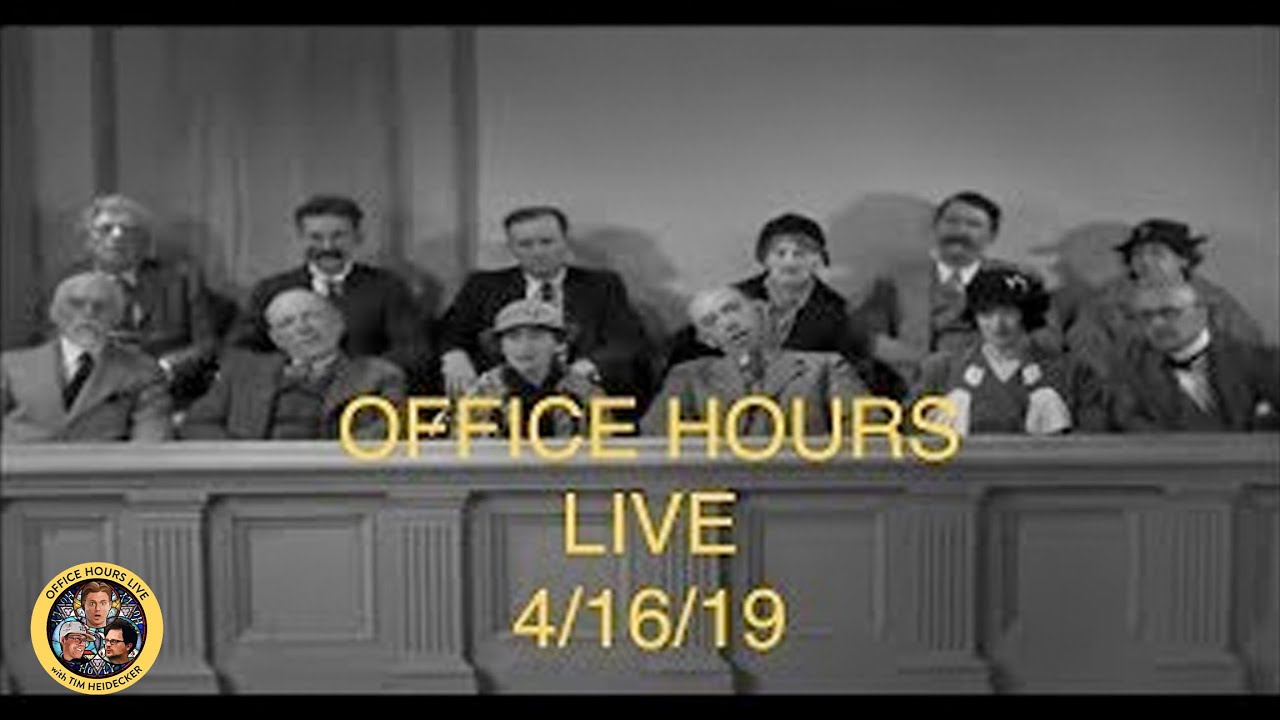 Office Hours Live (4/16/19)